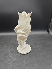 Antique ENGLISH PARIAN  Figural HAND VASE - Hand Holding a Tulip VASE 1800's