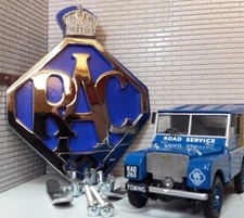 Land Rover Series 1 80 86 107 RAC Front Panel Metal Car Grille Badge & Fixings