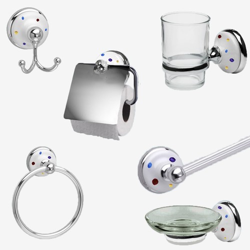 Polished chrome bathroom - chrome,