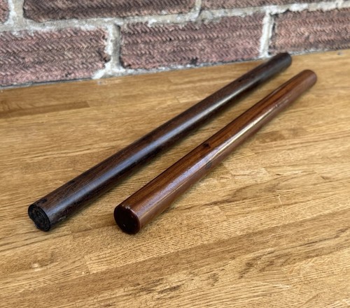 Vintage wooden roller ruler - roller,