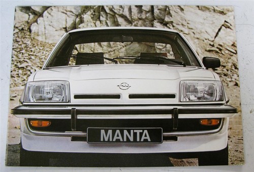 Opel manta car - car, brochure