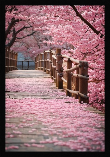 Vibrant cherry blossom - cherry,