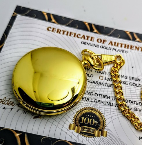 24k gold plated plain quartz - plain,