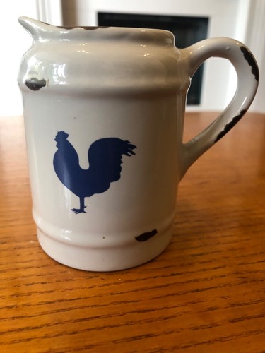 Enamel hen jug - jug., vintage