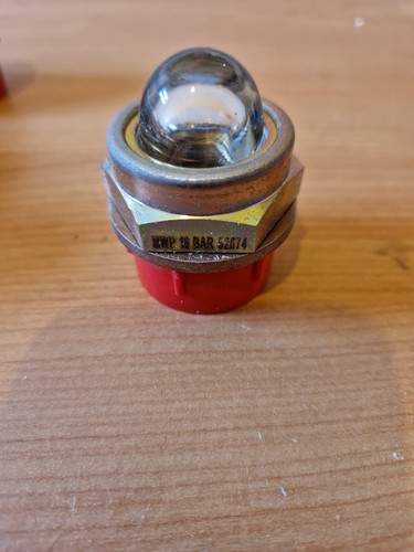 Domed brass oil sight glass - oil,
