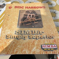 Simba of Sleaford series 1 & 2b/3b-4 disc harrows 6 page brochure 