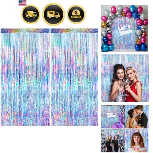 Packs silver foil fringe - foil,