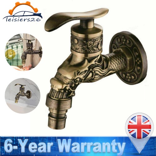 Carved faucet antique brass - carved,