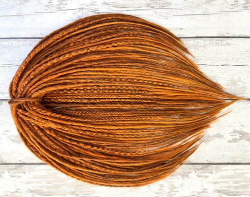 Ginger synthetic dreads single - synthetic,