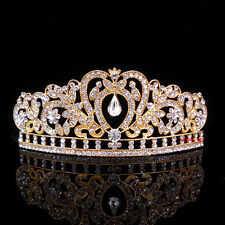 Kids Golden Heart Girl Children Wedding Prom Mini Tiara Crown Princess 