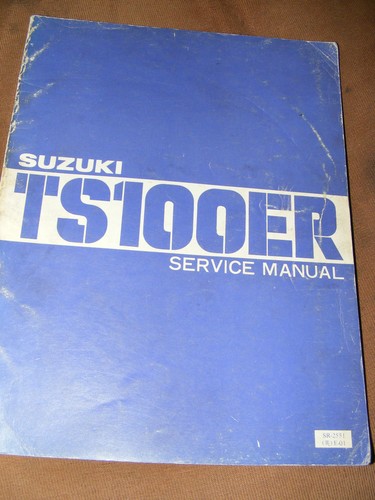 Suzuki ts100er manual 1980 - suzuki,