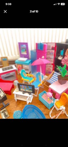 Doll house furniture - house, multiple