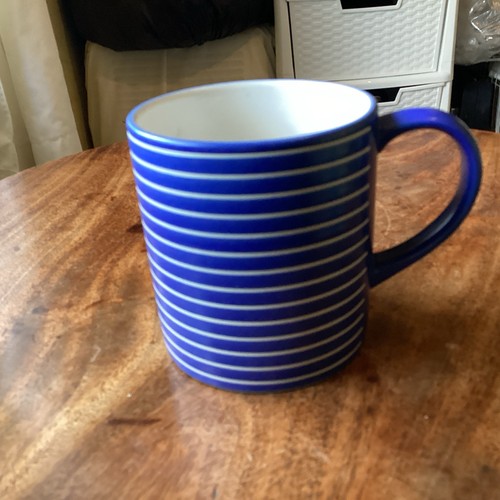 Denby blue intro stripe - stripe, mug