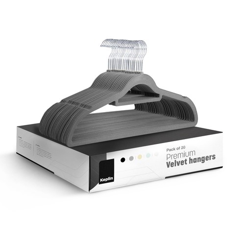 Velvet hangers pack non - hangers,