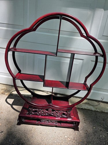 Vintage chinese rosewood curio - vintage,
