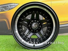 4X R16" 6x139.7 AD Off-Road Style Black Half Matt+Polished Lip Wheels: Fits 4x4
