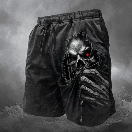 Men skull print - skull, beach