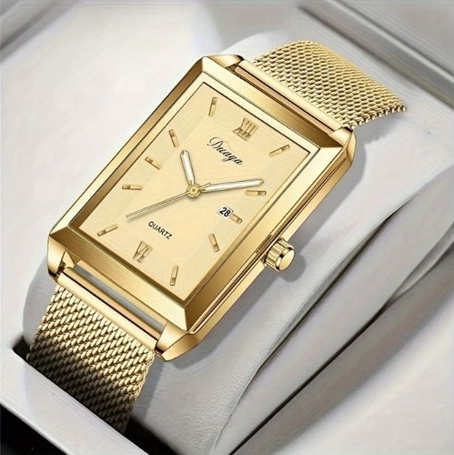 Men gold plated quartz - plated,