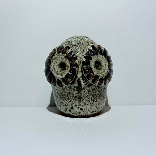 Vintage owl ornament pottery - vintage,
