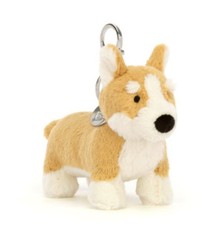 Jellycat Betty Corgi Bag Charm Cute dog keychain new with tag+dust bag