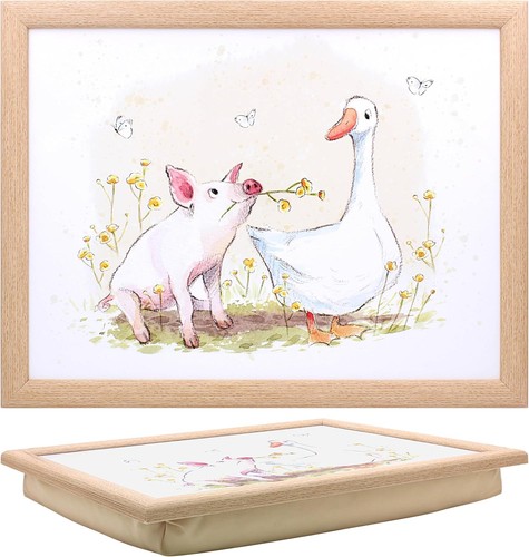 Pig duck lap tray - duck, cushioned