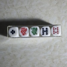 🎲 Vintage Set of Poker Dice