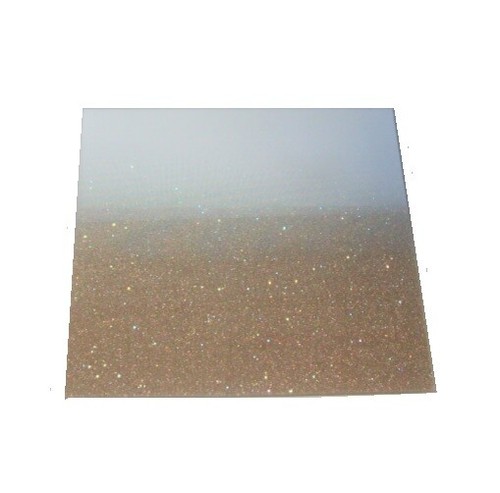 Square gold glitter mirror - gold,