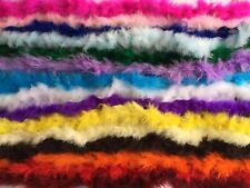 Fluffy Marabou Feather Trim Soft Craft - 1m/2m/5m/10m Lengths - ALL COLOURS