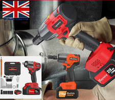 2000NM Cordless Impact Wrench Drill Driver Car Repair Wheel Nut Gun Set+Battery