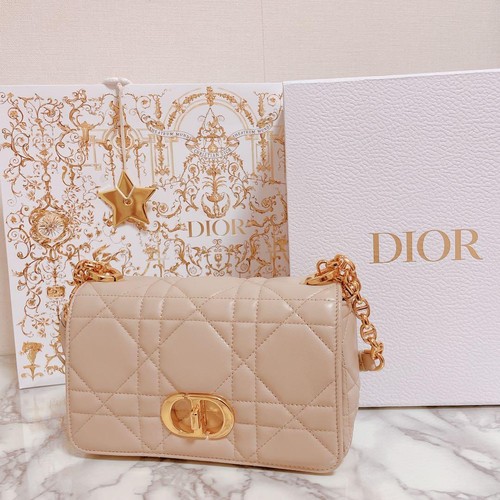Dior caro beige lambskin small - dior,