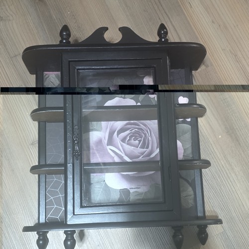 Black wall mounted wood - black,