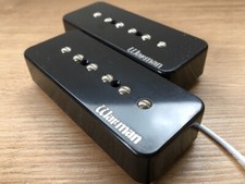 Warman Soapy Joe P90 Soapbar electric guitar pickups.  bridge and neck. Black