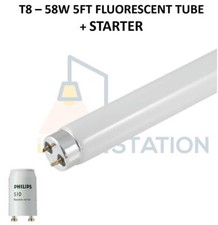 T8 58W 5ft Fluorescent Tube Replacement Warm Normal Cool Daylight + STARTER