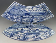 Antique Pottery Pearlware Blue