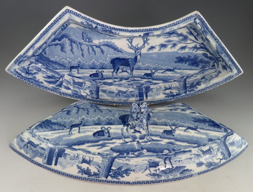 Antique pottery pearlware blue - antique,