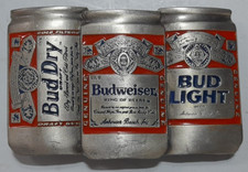 Vintage 1992 Budweiser Beer Cans Pewter Belt Buckle. UK ONLY. Free Postage.
