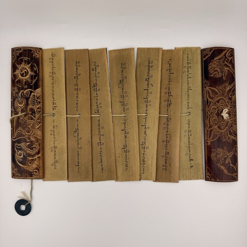 Vintage bamboo slip folding - vintage,
