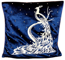 Navy & Grey Velvet With