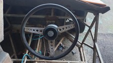 15" Riley Kestrel Real Leather Steering Wheel Morris Austin MG Mini Vanden Plas