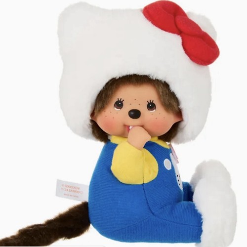 Monchichi hello kitty plush - x,