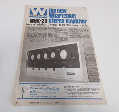 Wharfedale stereo amplifier - wharfedale,