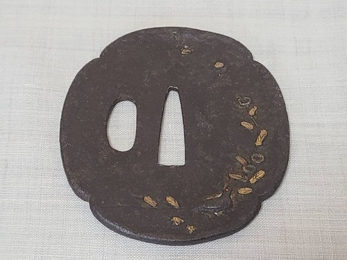 Vintage iron tsuba - vintage, wild