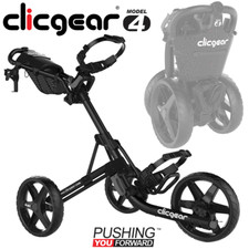 CLICGEAR MODEL 4.0 GOLF TROLLEY PUSH CART / 2025 MODEL / BLACK +FREE GIFT PACK