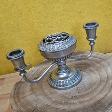 Vintage Seba Silver Plated Candelabra Flower Bowl Centrepiece Made In England
