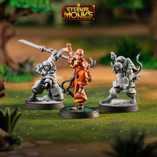 Shaolin Monks Dungeons and Dragons D&D 28-32mm Tabletop Miniatures