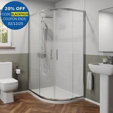 Modern 1200 x 800mm Right Hand Offset Quadrant Shower Enclosure Framed 6mm Glass