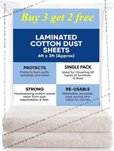 Dust sheet cotton heavy - sheet, duty