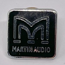 Martin Audio Promo Enamel Vintage Pin Badge Loudspeakers Sound Systems Brand