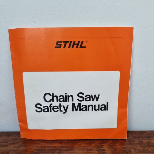 Stihl chain saw safety - saw,