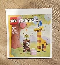 LEGO CREATOR: (30689) Birthday Party Animals - Giraffe, Monkey - New - Free P+P